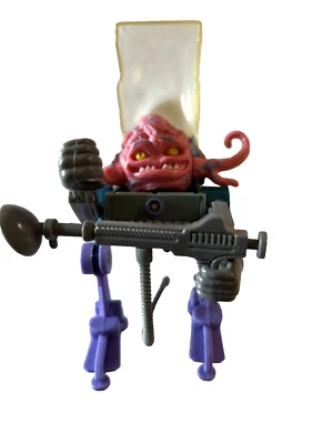 TMNT Vintage Krang Action Figure Ninja Turtles 5" Toy 1989 Playmates in chair - Image 1 of 4