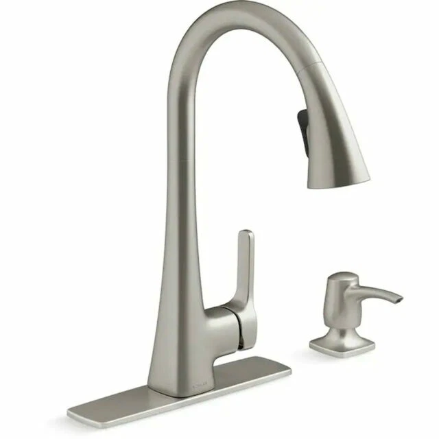 Kohler Maxton Pull-Down Kitchen Faucet - Vibrant Stainless Steel-NEW - Image 1 of 1