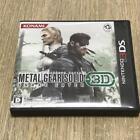 Metal Gear Solid Snake Eater Nintendo 3DS With Case Japanese