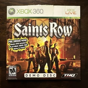 Saints Row Pre-Order Bonus DVD Demo Disc THQ Microsoft XBOX 360 - Bild 1 von 4