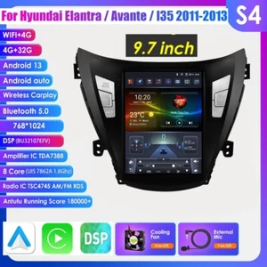 Radio GPS CarPlay estéreo coche Android 13 BT 4+32GB para Hyundai Elantra 2011-2013 - Imagen 1 de 24
