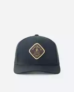 RIP CURL ROAD TRIPPIN TRUCKER CAP HAT BLACK NEW MENS UNISEX LOGO SURF AUSTRALIA - Picture 1 of 3