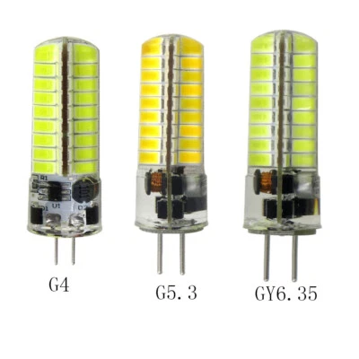 G4/G5.3/GY6.35(GX6.35) LED Light Bulb 12-24V 72 5730 SMD RV/Boat Silicone Light - Image 1 of 4