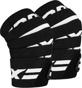 Knee Pads MMA by RDX, Lifting Straps, Knee Sleeves Weightlifting, Gym Knee Wraps - Picture 1 of 8