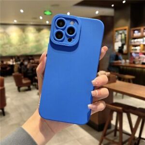 Case For iPhone 14 Pro Max 13 12 11 XS 8 7 SE Shockproof Silicone Cover Colours