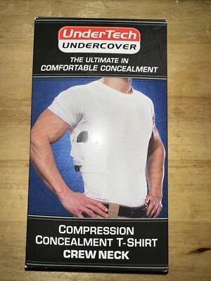 Men's Concealed Carry Coolux Mesh Crew Neck Tee Size Xl White - Image 1 of 3