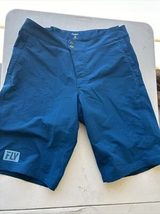 Fly Racing Warpath Mens MTB Mountain Bike Motocross BMX ATV Shorts 36 Large Blue - Picture 1 of 4