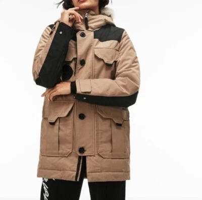 Lacoste Unisex LIVE Water-Resistant Canvas Quilted Parka - Image 1 of 4