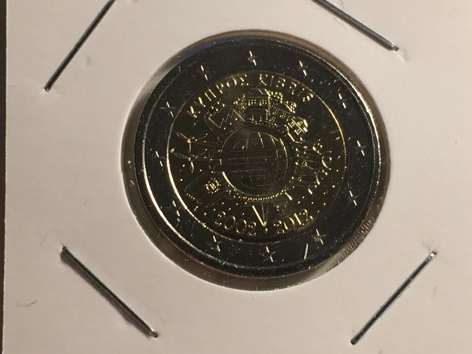 2 EURO CHYPRE 2012 10 ANS DE L'EURO FIDUCIAIRE COMMEMORATIVE NEUVE - Photo 1/1