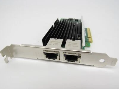 IBM FRU 00JY856 10Gb Dual 2-Port Network 10G Adapter RJ-45 49Y972 Card - Image 1 of 4