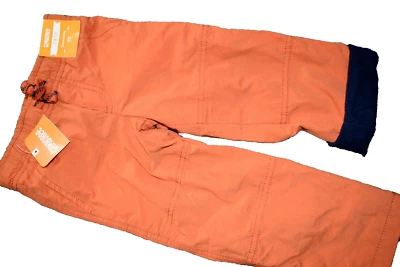 E6 Vintage NWT 2T GYMBOREE GYMSTER Fleece Lined Orange Active Athletic Pants - Image 1 of 4