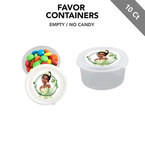 10 contenedores de caramelos Princess and the Frog Tiana Party Favor 2,3 OZ rellenables  - Imagen 1 de 1