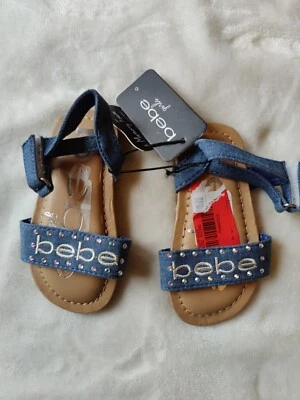 ¡NUEVO! Zapato Sandalia de Verano Bebe Niño Niña Talla 6: Azul Estrás Plano Foto 1 de 4