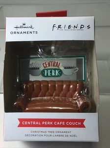NIB. Hallmark FRIENDS Central Perk Cafe Couch Christmas Tree Ornament 2022 - Picture 1 of 3
