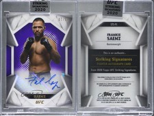 2020 Topps UFC Striking Signatures Purple /99 Frankie Saenz #STS-FS Auto