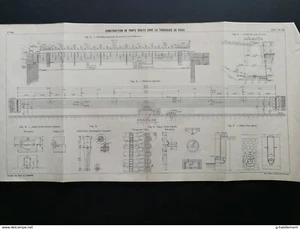 ANNALES PONT et CHAUSSEES (Dep 75) Plan de Construction de Ports Droits à Paris - Imagen 1 de 5