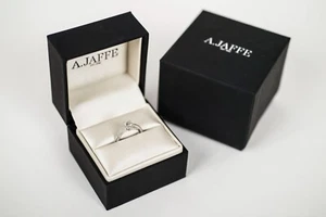 A. Jaffe Diamond Engagement Ring, 18 Karat White Gold  - Picture 1 of 6