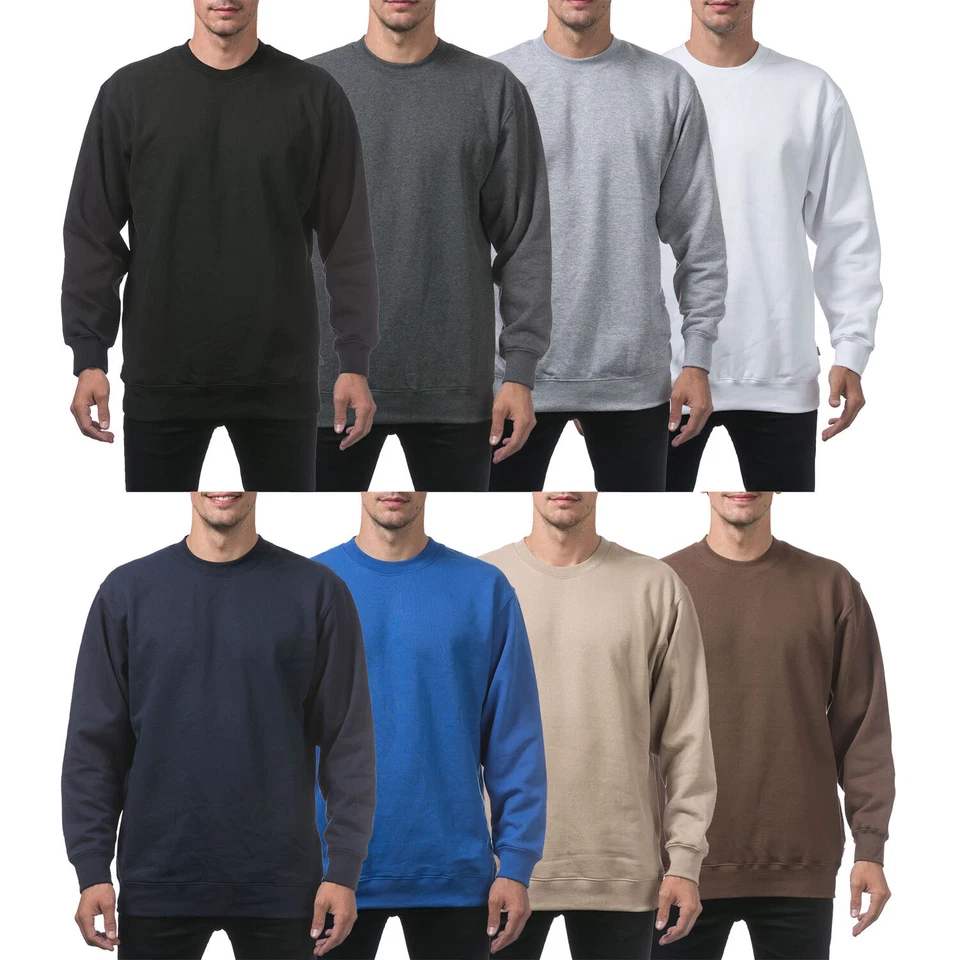 Pro Club Men's Heavyweight Crew Neck Fleece Pullover Sweater - Image 1 of 1