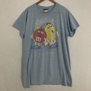 Vtg M&M Sweet Dreams Sleep Shirt Womens OSFM Candy Chocolate PJ Pajama Tee - Picture 1 of 16