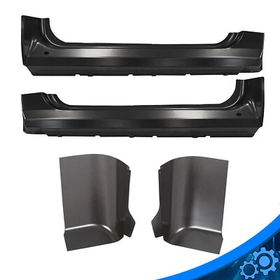 For 07-13 Chevy Silverado Sierra 2 Dr Standard Regular Cab Corners Rocker Panels - Image 1 of 4