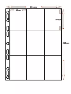 5 x 9 POCKET A4 STORAGE SLEEVES - ACID FREE - Picture 1 of 2