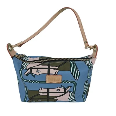 Bolso de Hombro Cartera Azul Estilo Diseñador Caballo Ecuestre Western Enso Azul Foto 1 de 4