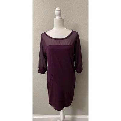 Splendid Plum vestido túnica transparente - talla mediana Foto 1 de 4