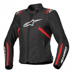 Alpinestars Ladies Motorcycle Jacket - T-SPS V2 WP Stella - Black/White/Red Fluo - Picture 1 of 2