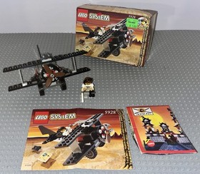 Lego 5928 System Adventurers Desert Bi-Wing Baron Complete Set Vintage Manual