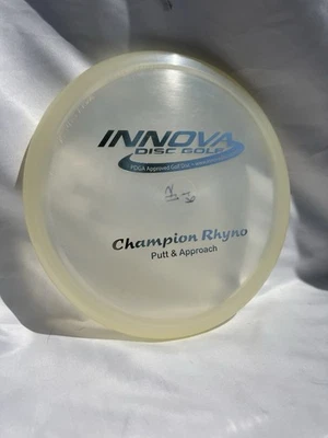❄️ INNOVA PFN CHAMPION RHYNO 175g ICE SAN MARINO ❄️ RARE COLOR OOP WHITE CLEAR - Image 1 of 4