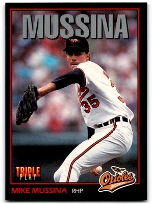 1993 Triple Play Mike Mussina Baltimore Orioles #13 - Image 1 of 2