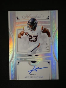 2024 Panini Flawless #RDS-AEE Audric Estime Rookie Debut Signatures Silver #/20 - Bild 1 von 2
