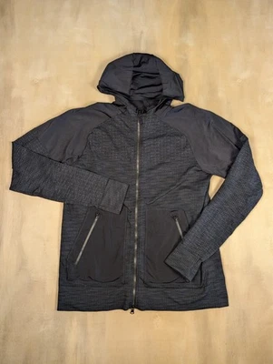 Adidas Reigning Champ Jacquard Readrícula Primeknit Cremallera Completa Sudadera con Capucha Para Hombres L Negro Foto 1 de 4