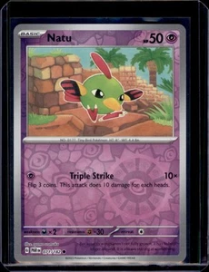 Natu SV04: Paradox Rift Pokémon 071/182 Holograma Inverso Casi Nuevo+ - Imagen 1 de 2