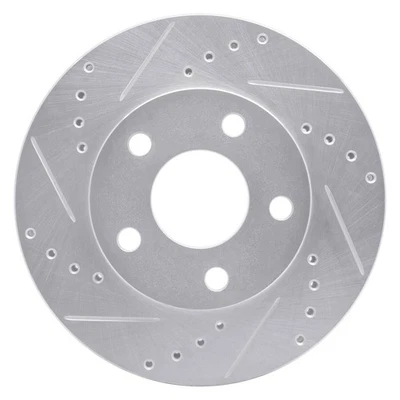 For Dodge Grand Caravan 87-90 Brake Rotor eLINE Drilled & Slotted 1-Piece Front - Image 1 of 4