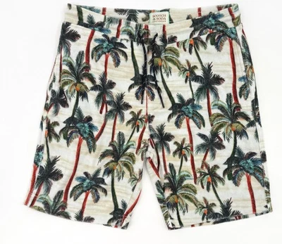 Pantalones Cortos Scotch & Soda Para Hombre Grandes Multicolor Palmera Cordón Jogger Suave Foto 1 de 4