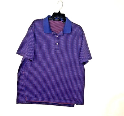 Polo de golf Carnoustie para hombre XL diseño estampado púrpura sin mangas Foto 1 de 3