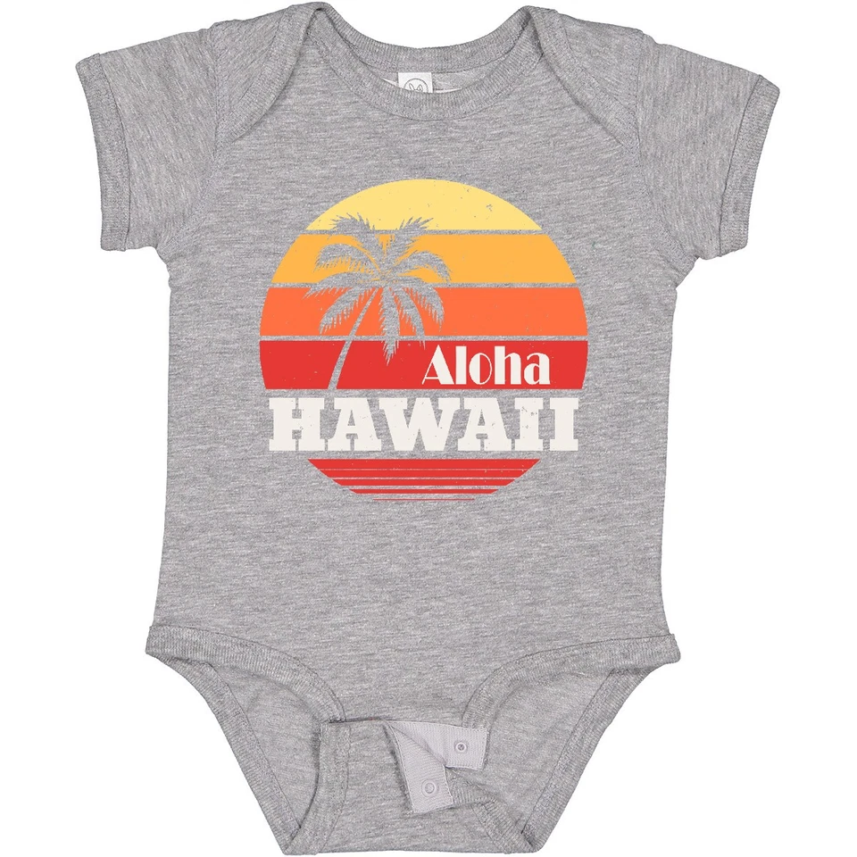 Body de viaje retro vintage de vacaciones Inktastic Aloha Hawaii retro para bebé retro Foto 1 de 1