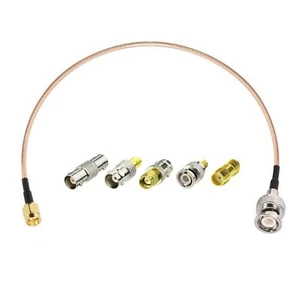 BNC Male to For SMA Male Cable 150mm with 5 Piece Adapter for Antennas - Picture 1 of 10