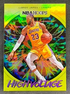 2019-20 Panini NBA Hoops LEBRON JAMES LA Lakers High Voltage Gold Foil SP #2 - Bild 1 von 2