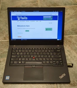 Portátil Libreboot (coreboot) Lenovo ThinkPad T480 Tails Linux [CARIDAD / LEER] - Imagen 1 de 15