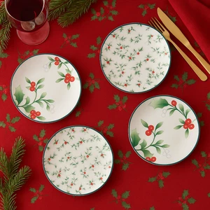 Pfaltzgraff Winterberry Appetizer Plates Set of 4 Stoneware 6” (6-2A) - Picture 1 of 3