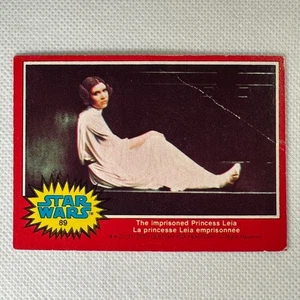 1977 O-Pee-Chee Star Wars #89 La principessa imprigionata Leia - Foto 1 di 5