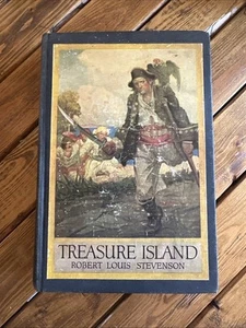 Treasure Island by Robert Louis Stevenson Illustrated Harper & Bros ca 1915 - Picture 1 of 7