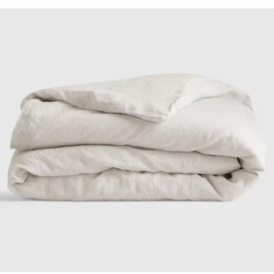 Capa de edredom areia linho europeu Quince King nova sem etiquetas - Imagem 1 de 4