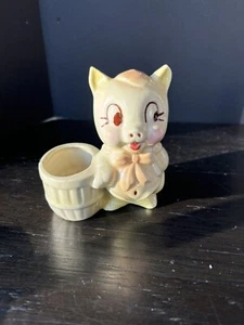 Vintage Shawnee Pottery Pig Ceramic Planter 4.75" Nursery Anthropomorphic - Picture 1 of 6
