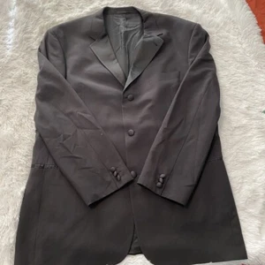 Hugo Boss Baker Jazz 100% Silk Tuxedo Jacket Three Button Formal Coat SZ 46R - Picture 1 of 5