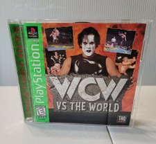 WCW vs The World (Sony PlayStation 1, 1997) PS1 Complete with Manual CIB