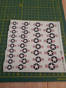 1:200 1:72 1:144 Aircraft Plane ROUNDLES decals US Air Force  Waterslide Models - Picture 1 of 8
