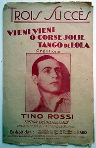 Partition alt partitur sheet music = Tino Rossi : Vieni ... Vieni ... - Picture 1 of 2